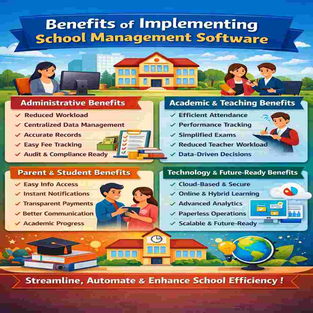 benefits of implementing school management software