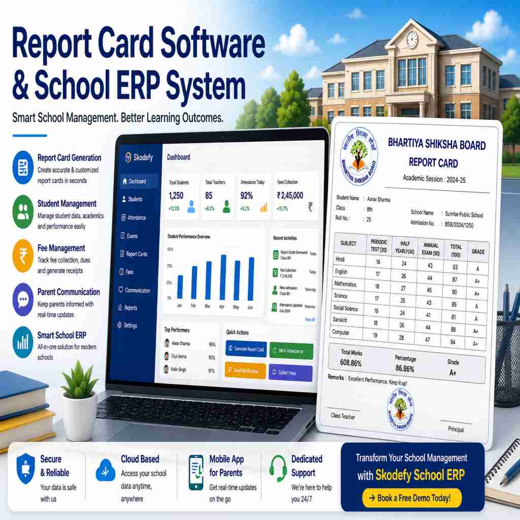 Bhartiya Shiksha Board Report Card Software & School ERP System